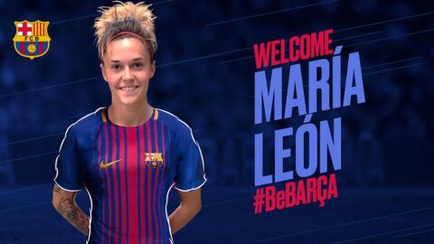 Mapi Le&oacute;n, nueva jugadora del Barcelona
