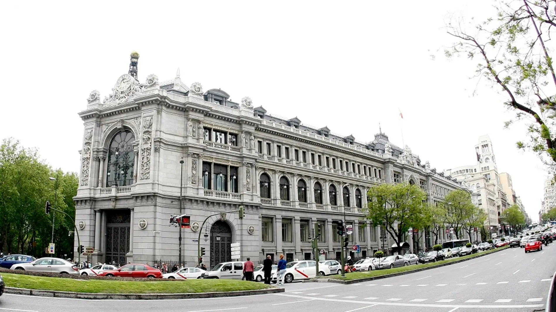 Vista de la fachada del Banco de España