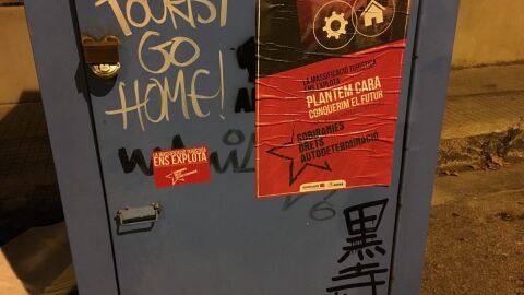 La turismofobia se ha manifestado en Palma de la mano de Arran