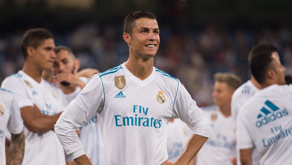 Cristiano Ronaldo sonríe tras un partido con el Real Madrid