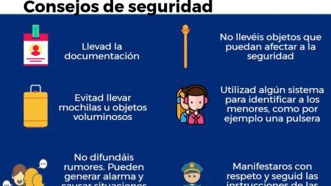Consejos de seguridad de los Mossos