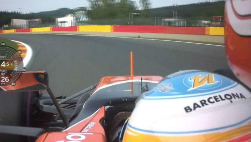 Homenaje de Alonso a Barcelona