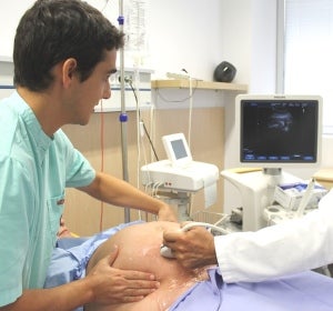 Ecografía a una embarazada en el Hospital del Vinalopó Ecografía a una embarazada en el Hospital del Vinalopó