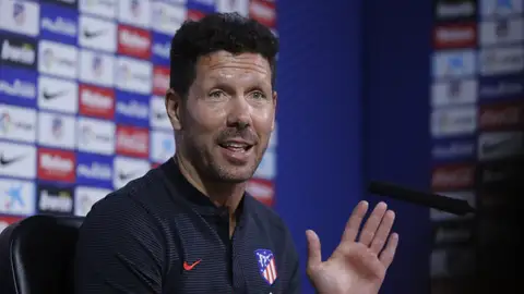 Simeone, en rueda de prensa Simeone, en rueda de prensa