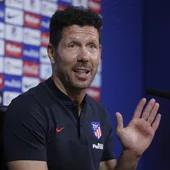 Simeone, en rueda de prensa Simeone, en rueda de prensa