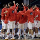 Arenga de la selección de baloncesto ante Lituania