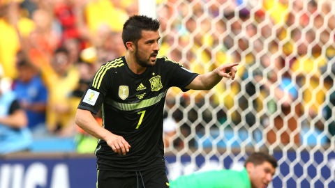 David Villa con la selecci&oacute;n espa&ntilde;ola