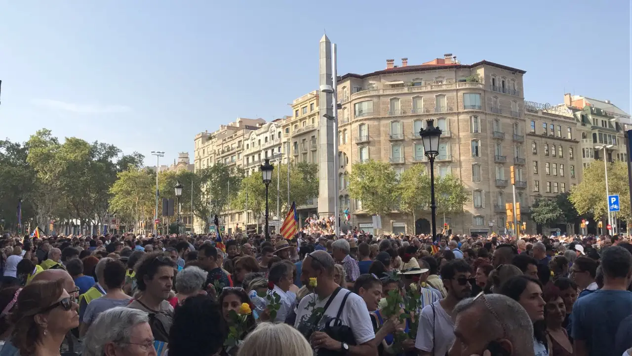 Manifestación contra el terrorismo en Barcelona Manifestación contra el terrorismo en Barcelona