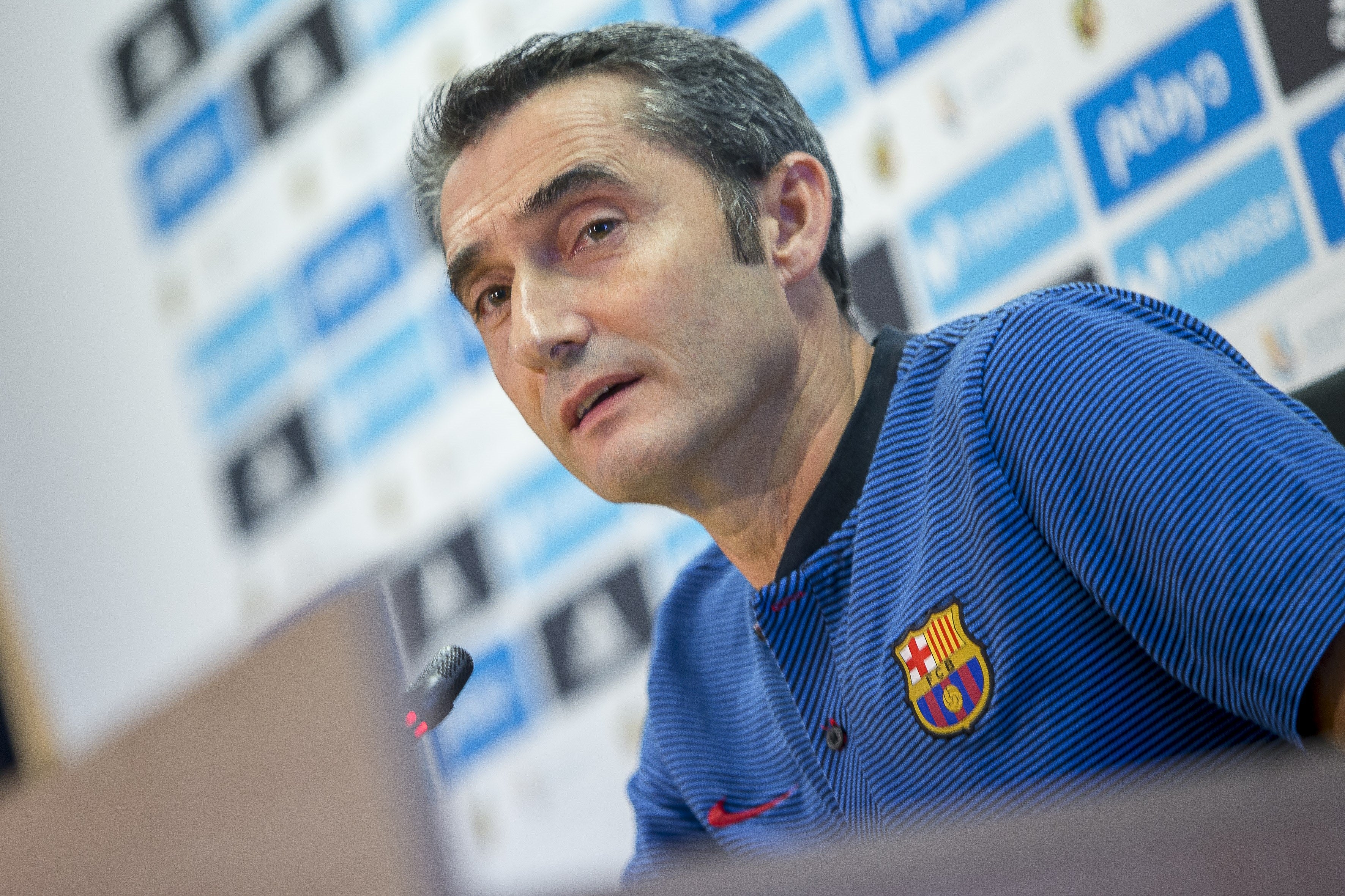 Valverde: "Si Dembélé no hubiese realizado ese gesto tan fuerte igual no habría pasado nada" Valverde: "Si Dembélé no hubiese realizado ese gesto tan fuerte igual no habría pasado nada"