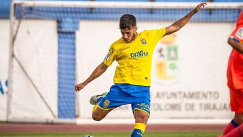 Fabio Gonz&aacute;lez, jugador de Las Palmas