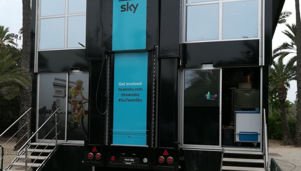 Autobús del Sky en La Vuelta a España