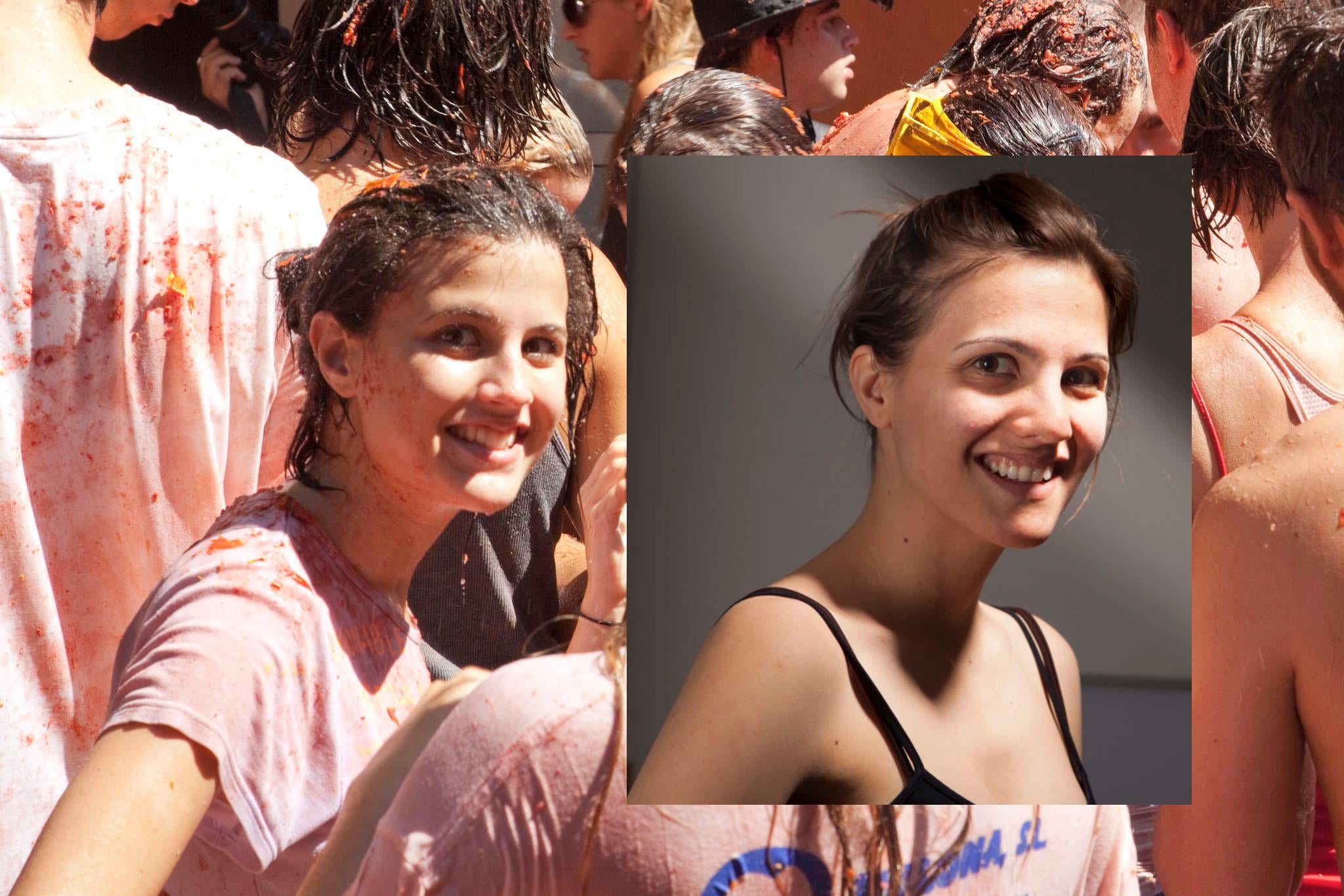 Una joven busca a su doble tras ver una foto de la Tomatina de 2010 Una joven busca a su doble tras ver una foto de la Tomatina de 2010
