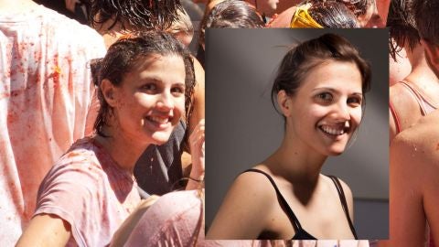 El montaje de Eva Casado con la chica de La Tomatina 