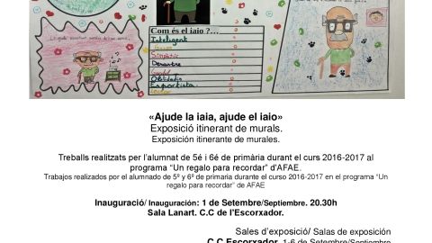 "Ajude la iaia, ajude el iaio" Exposici&oacute;n itinerante de murales.