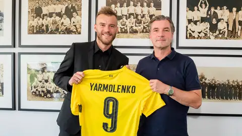 Yarmolenko, presentado como nuevo jugador del Dortmund. Yarmolenko, presentado como nuevo jugador del Dortmund.