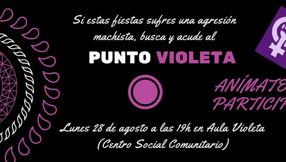 Cartel de la reunión para poner en marcha el "Punto Violeta" de las fiestas patronales de Santa Pola