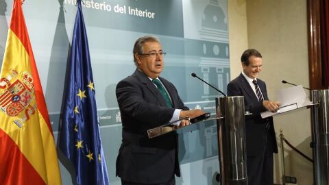 Juan Ignacio Zoido con el presidente de la FEMP, Abel Caballero