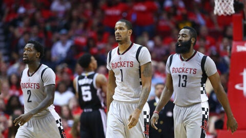 Los Houston Rockets en un partido