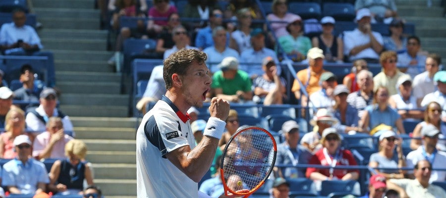 Pablo Carreño celebra un punto contra Schwartzman Pablo Carreño celebra un punto contra Schwartzman