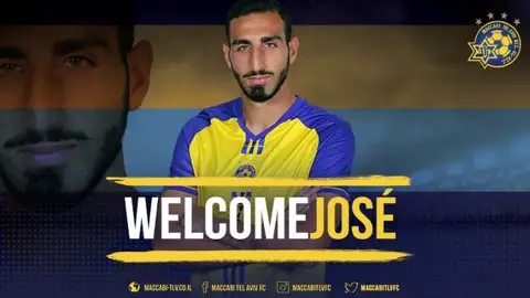 El centrocampista del Maccabi Tel Aviv, José Rodríguez. El centrocampista del Maccabi Tel Aviv, José Rodríguez.