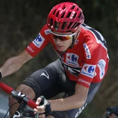 Chris Froome, durante una etapa de la Vuelta Chris Froome, durante una etapa de la Vuelta