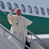 Viaje del papa Francisco en avión (Archivo)