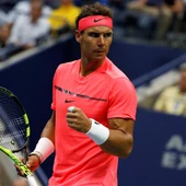 Rafa Nadal celebra un punto ante Rublev Rafa Nadal celebra un punto ante Rublev