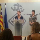 Eva Frade y Susana Moll en la Junta de Gobierno de Palma