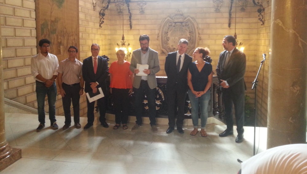 El ayuntamiento de Palma presenta un convenio de colaboración con La Caixa