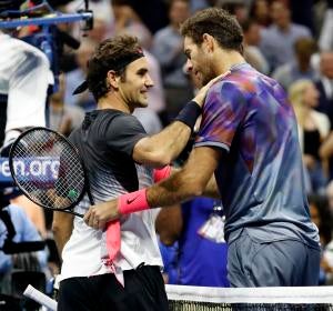 Del Potro y Federer tras su encuentro en Flushing Meadows Del Potro y Federer tras su encuentro en Flushing Meadows