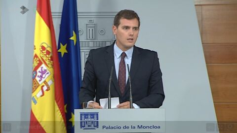 Comparecencia de Albert Rivera