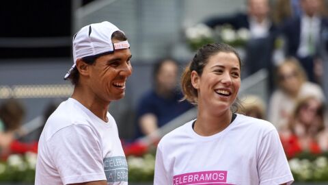 Rafa Nadal y Garbi&ntilde;e Muguruza