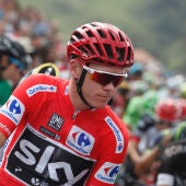 Chris Froome, durante la etapa 18 de la Vuelta