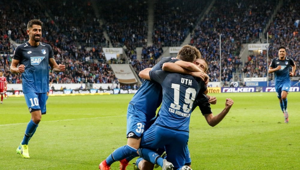 Hoffenheim celebrando un gol