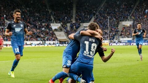 Hoffenheim celebrando un gol