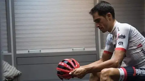 Alberto Contador, antes de afrontar su última etapa grande como ciclista profesional Alberto Contador, antes de afrontar su última etapa grande como ciclista profesional