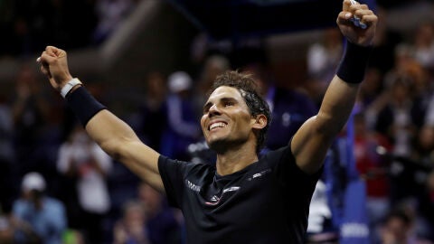 Rafa Nadal, feliz