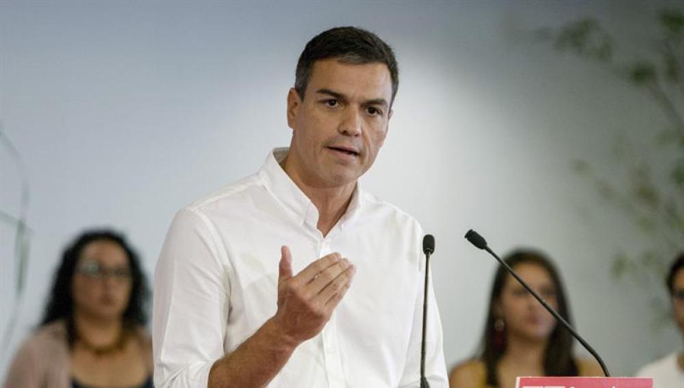  El secretario general del PSOE, Pedro Sánchez