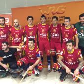 La selección española de hockey patines, durante los Roller Games