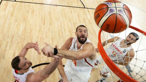 Gasol, en un partido con Espa&ntilde;a