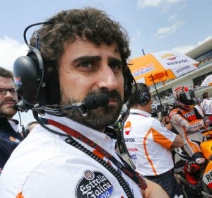 Santi Hernández, ingeniero jefe del equipo Repsol Honda Santi Hernández, ingeniero jefe del equipo Repsol Honda