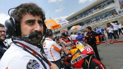 Santi Hern&aacute;ndez, ingeniero jefe del equipo Repsol Honda 
