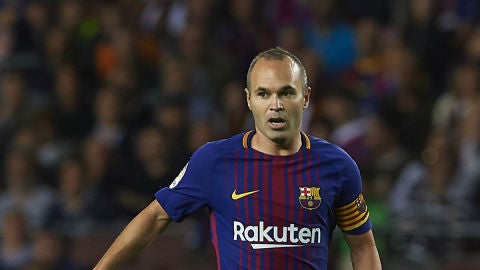 Iniesta, con el Barcelona