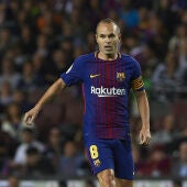 Iniesta, con el Barcelona