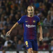 Iniesta, con el Barcelona Iniesta, con el Barcelona