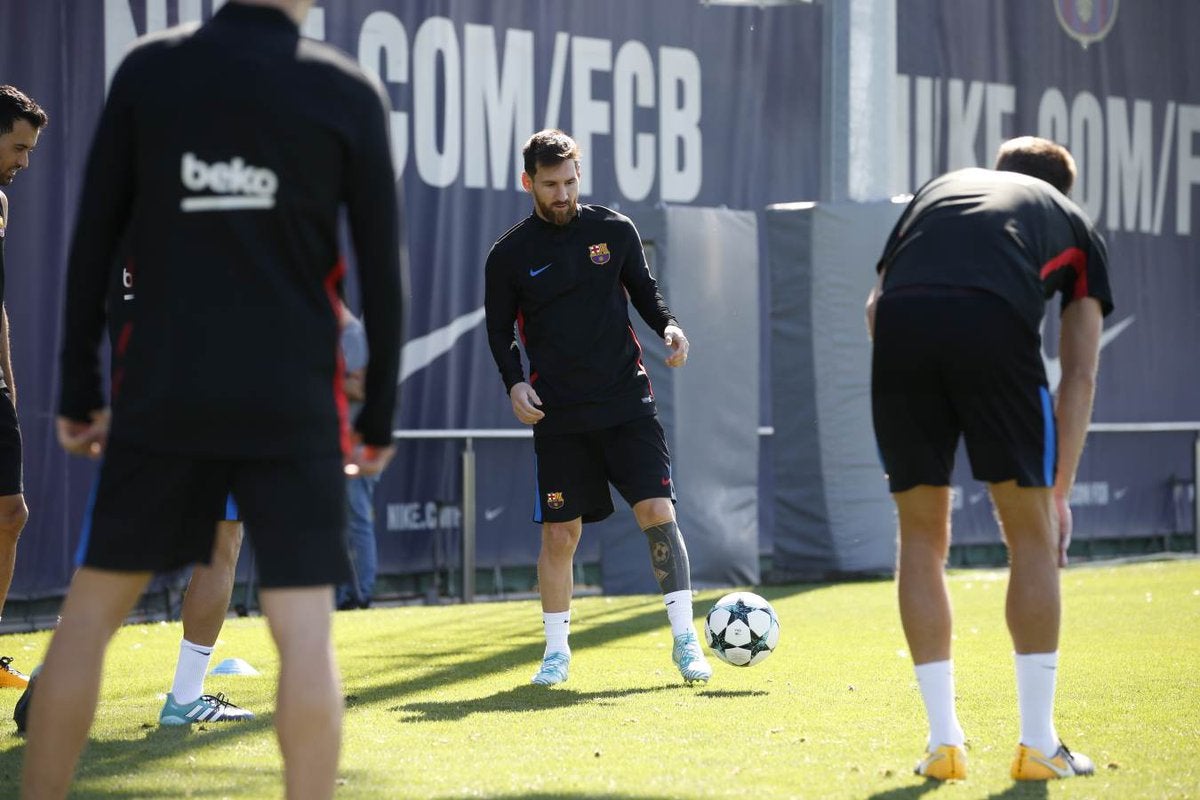 Sesión de recuperación para el Barcelona antes de recibir a la Juventus en el Camp Nou Sesión de recuperación para el Barcelona antes de recibir a la Juventus en el Camp Nou