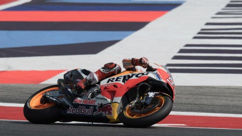 M&aacute;rquez rueda con la Honda en Misano