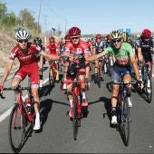 Zakarin, Froome y Nibali brindan durante la última etapa de la Vuelta