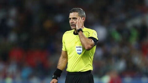 Skomina, en un partido