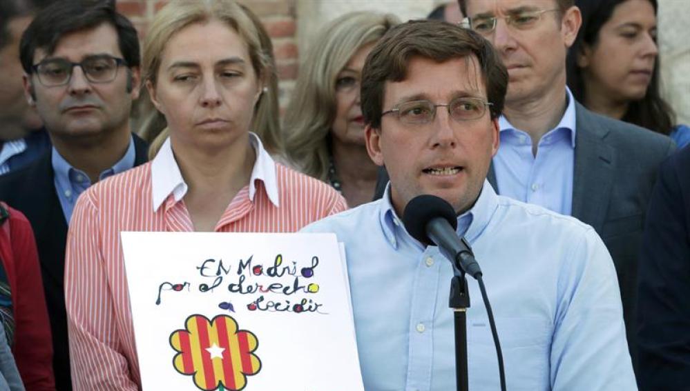 El portavoz del Partido Popular en el Ayuntamiento de Madrid, José Luis Martínez-Almeida